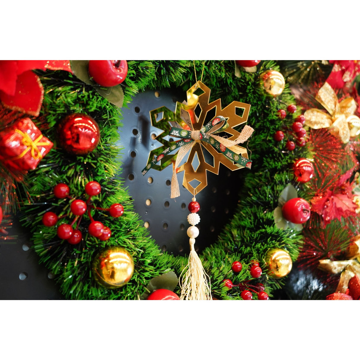 Ornament Brad, Fulg De Nea, Lucios, 16*30Cm, Acril, Interior/ Exterior