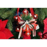 Ornament brad, Flippy, Fulg de nea, Rosu, Lucios, 15*15CM, Acril, Interior/ Exterior - vivimall.ro