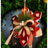 Ornament Brad, Fulg De Nea, Lucios, 15*15Cm, Acril, Interior/ Exterior