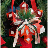 Ornament Brad, Fulg De Nea, Lucios, 15*15Cm, Acril, Interior/ Exterior