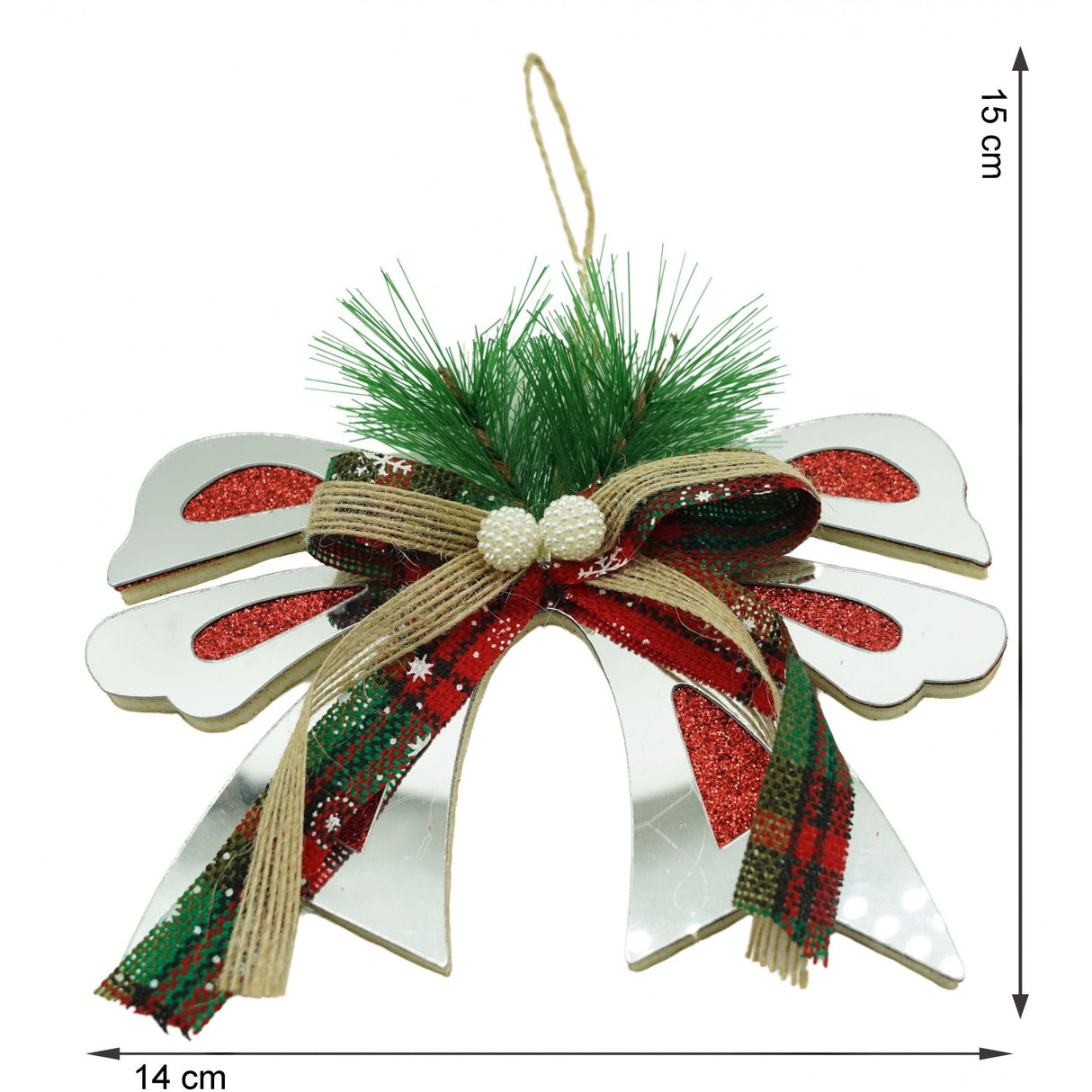 Ornament Brad, Funda, Lucios, 14*15Cm, Acril, Interior/ Exterior