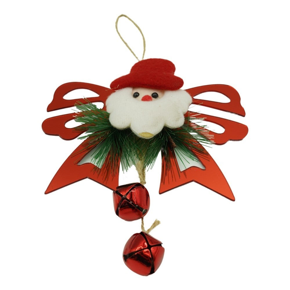 Ornament brad, Flippy, Funda cu clopotei, Rosu, Lucios, 15*20CM, Acril, Interior/ Exterior - vivimall.ro