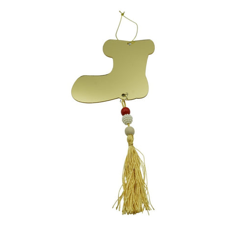 Ornament brad, Flippy, Gheata, Auriu, Lucios, 10*25CM, Acril, Interior/ Exterior - vivimall.ro