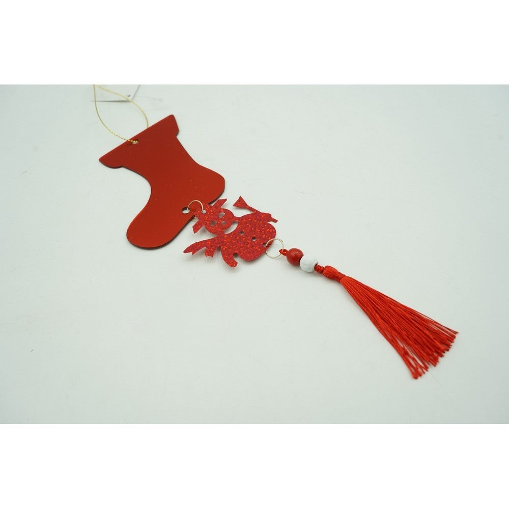 Ornament Brad, Gheata, Om De Zapada, Lucios, 10*28Cm, Acril, Interior/ Exterior