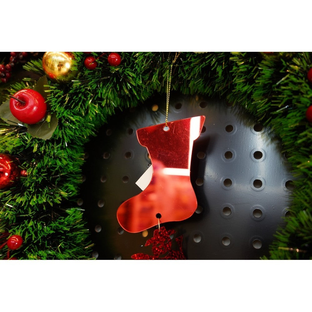 Ornament Brad, Gheata, Om De Zapada, Lucios, 10*28Cm, Acril, Interior/ Exterior