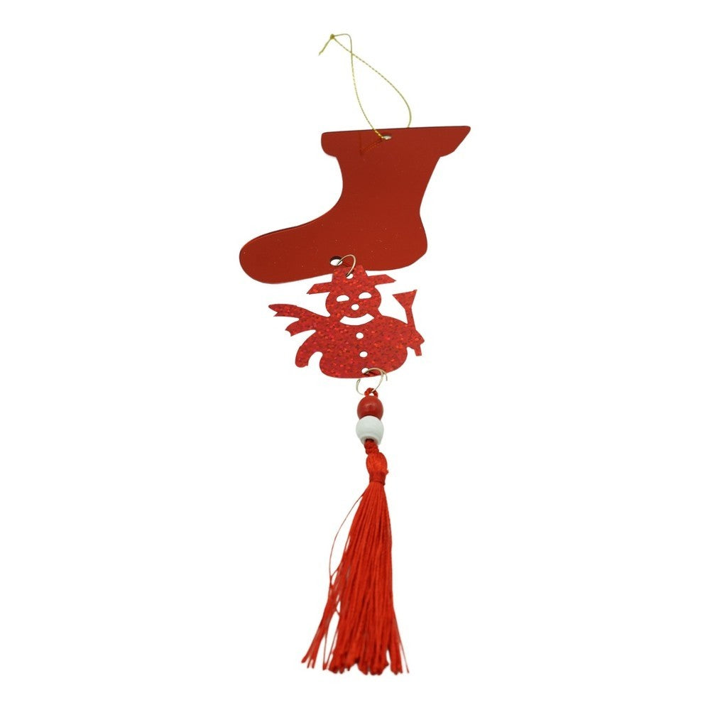 Ornament Brad, Gheata, Om De Zapada, Lucios, 10*28Cm, Acril, Interior/ Exterior