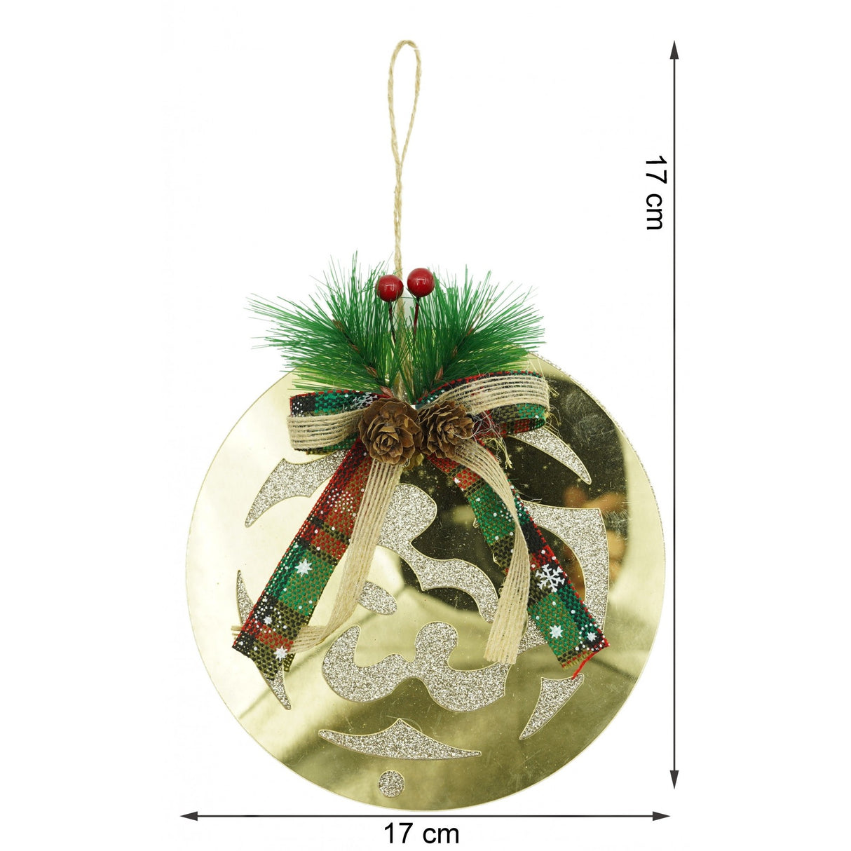 Ornament Brad, Glob, Lucios, 17*17Cm, Acril, Interior/ Exterior