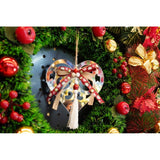 Ornament Brad, Inima, Lucios, 14*26Cm, Acril, Interior/ Exterior
