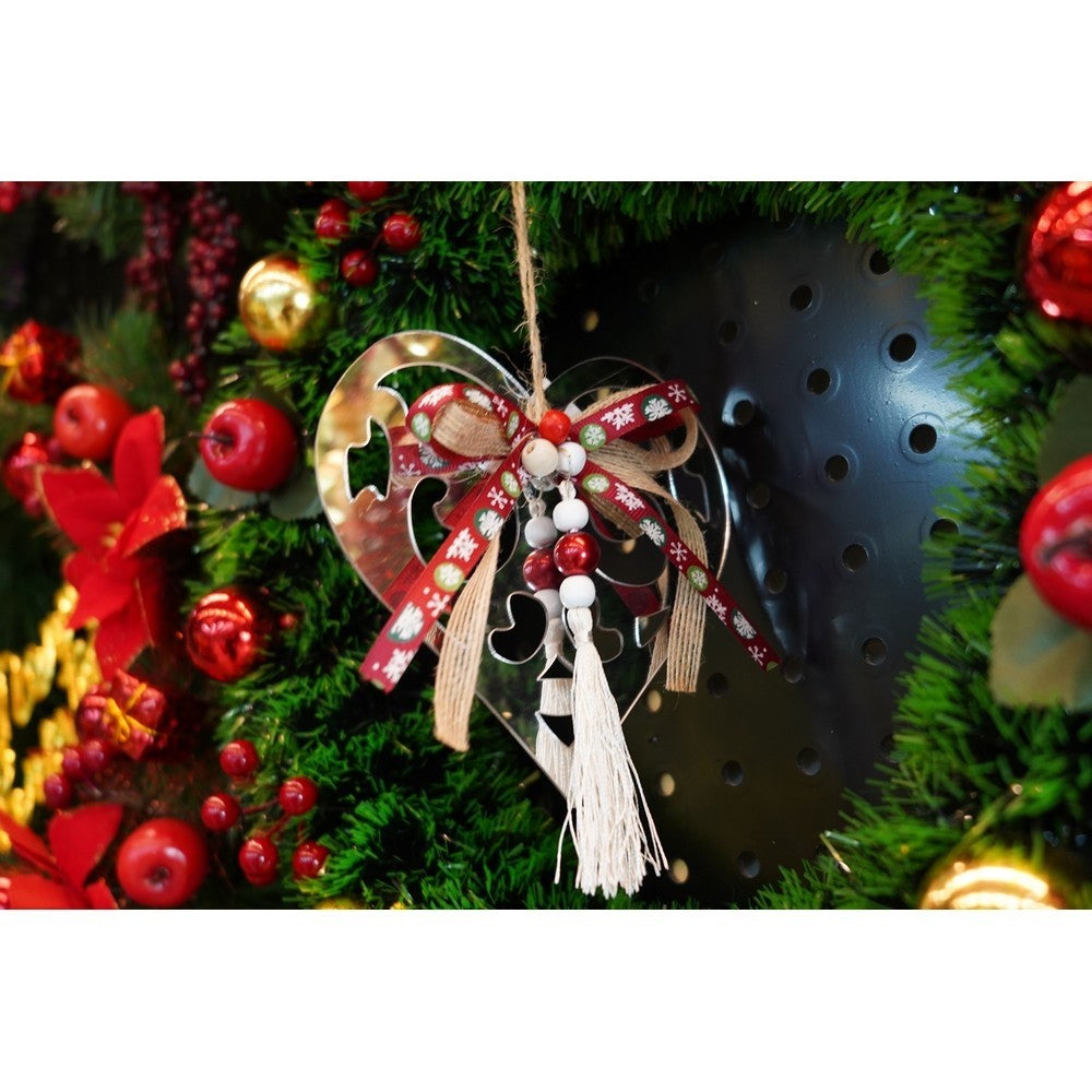 Ornament Brad, Inima, Lucios, 14*26Cm, Acril, Interior/ Exterior