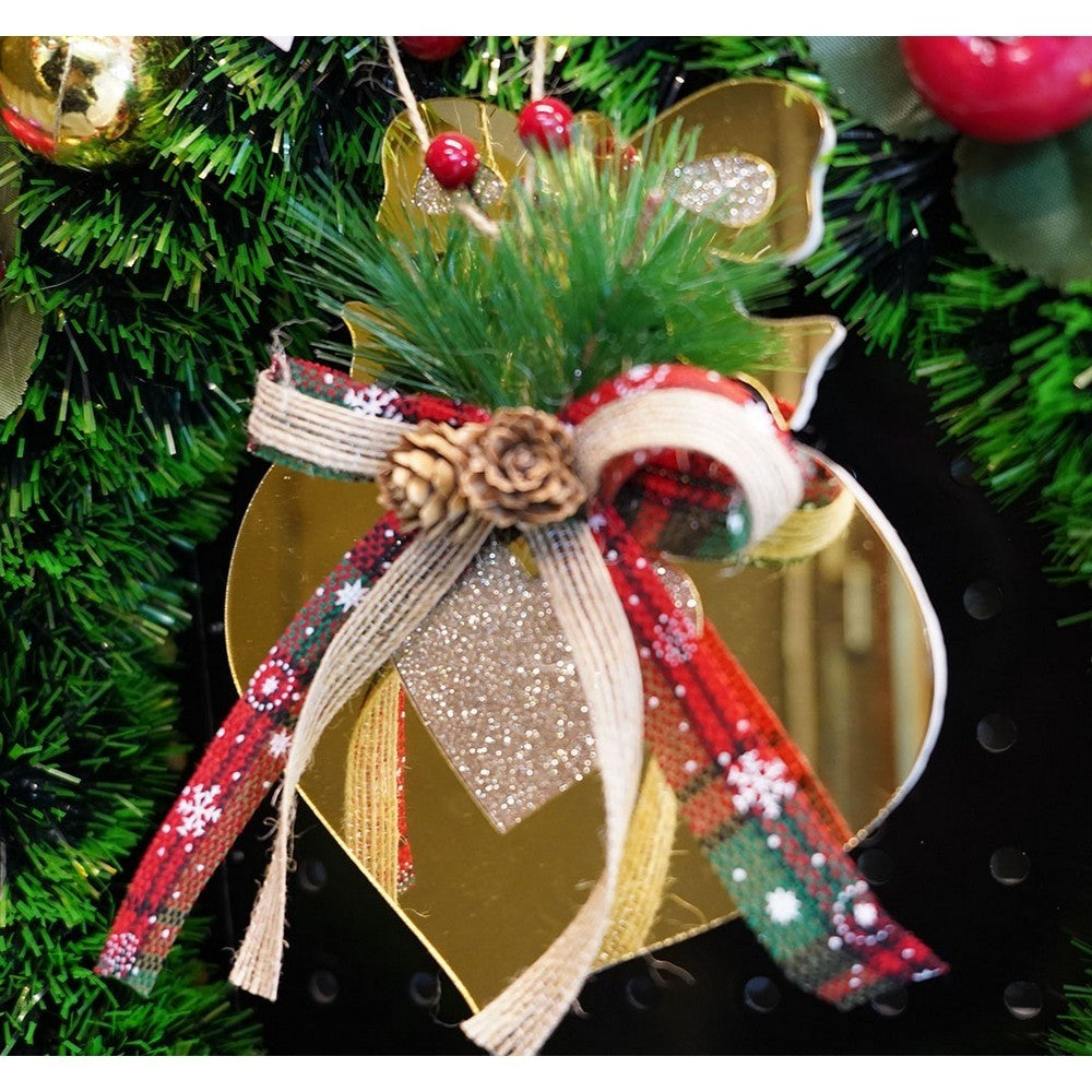 Ornament Brad, Inima, Lucios, 15*16Cm, Acril, Interior/ Exterior