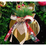 Ornament brad, Flippy, Inima, Auriu, Lucios, 15*16CM, Acril, Interior/ Exterior - vivimall.ro