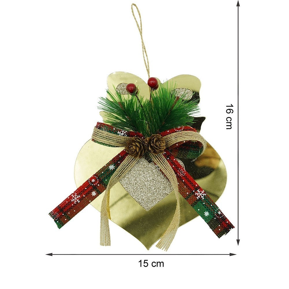 Ornament Brad, Inima, Lucios, 15*16Cm, Acril, Interior/ Exterior