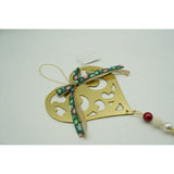 Ornament brad, Flippy, Inima, Auriu, Lucios, 15*26CM, Acril, Interior/ Exterior - vivimall.ro