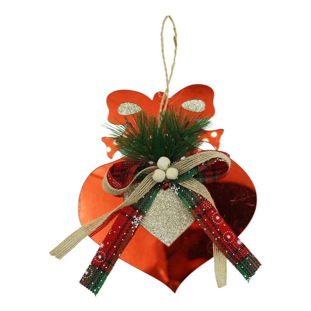 Ornament Brad, Inima, Lucios, 15*15Cm, Acril, Interior/ Exterior