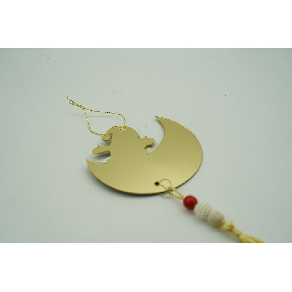 Ornament brad, Flippy, Luna, Auriu, Lucios, 10*25CM, Acril, Interior/ Exterior - vivimall.ro