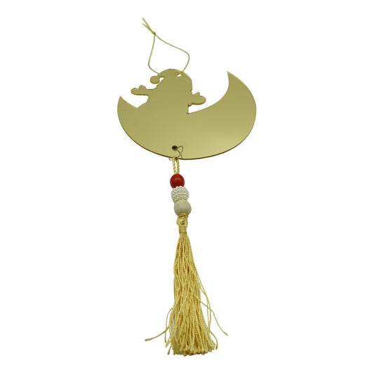 Ornament brad, Vivimall, Luna, Auriu, Lucios, 10*25CM, Acril, Interior/ Exterior - vivimall.ro