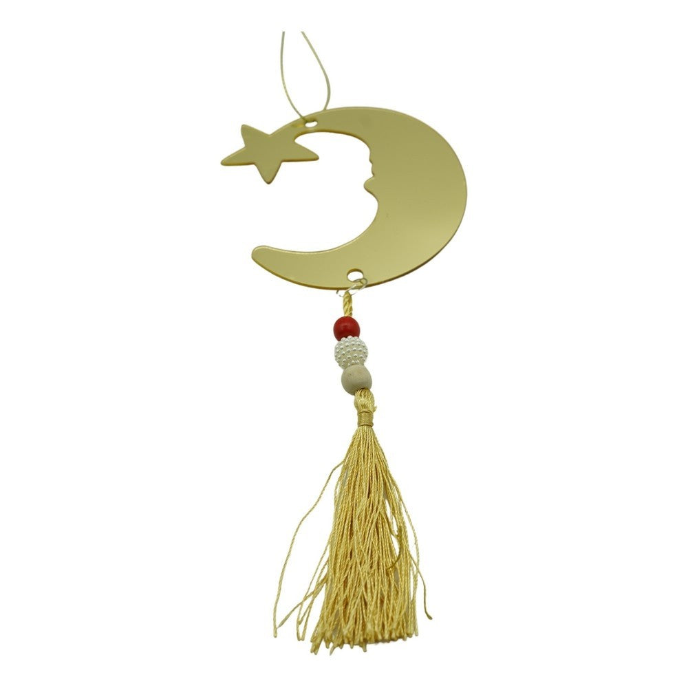 Ornament brad, Flippy, Luna, Auriu, Lucios, 10*25CM, Acril, Interior/ Exterior - vivimall.ro