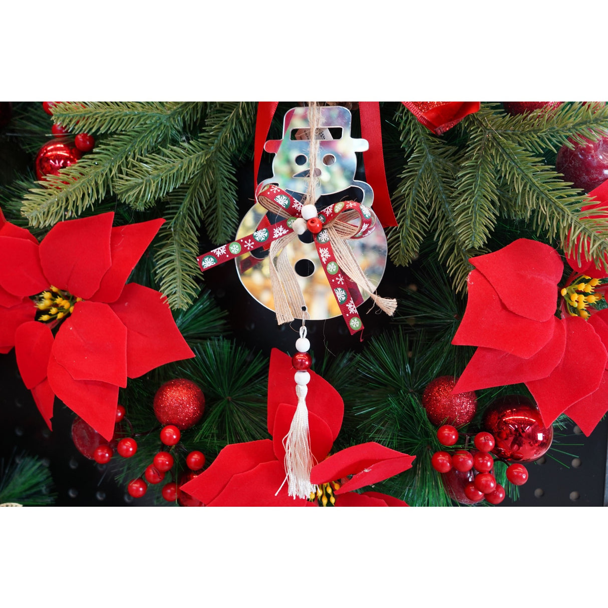 Ornament brad, Flippy, Om de zapada, Argintiu, Lucios, 14*26CM, Acril, Interior/ Exterior - vivimall.ro