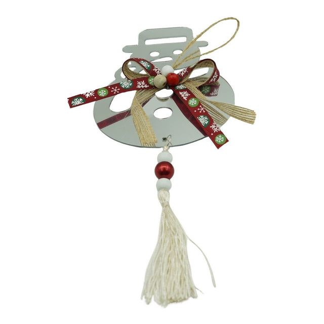 Ornament brad, Flippy, Om de zapada, Argintiu, Lucios, 14*26CM, Acril, Interior/ Exterior - vivimall.ro