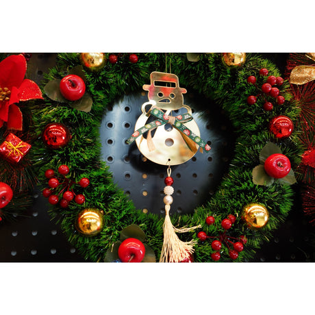 Ornament brad, Flippy, Om de zapada, Auriu, Lucios, 14*30CM, Acril, Interior/ Exterior - vivimall.ro