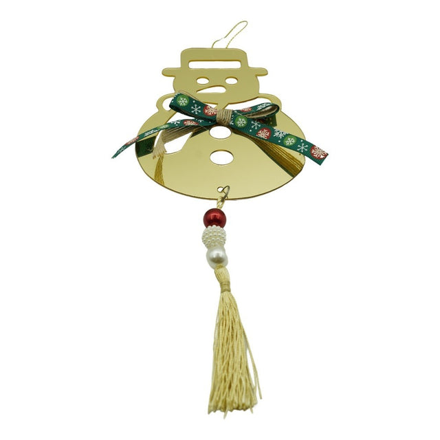Ornament brad, Flippy, Om de zapada, Auriu, Lucios, 14*30CM, Acril, Interior/ Exterior - vivimall.ro