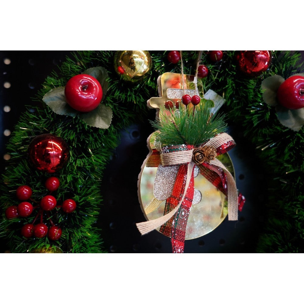 Ornament Brad, Om De Zapada, Lucios, 16*17Cm, Acril, Interior/ Exterior