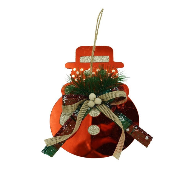 Ornament brad, Flippy, Om de zapada, Rosu, Lucios, 14*17CM, Acril, Interior/ Exterior - vivimall.ro