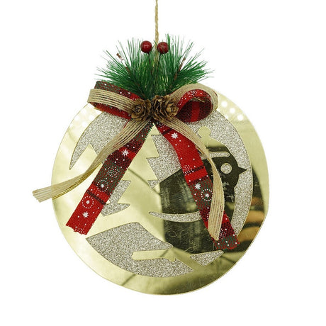 Ornament brad, Flippy, Pasare, Auriu, Lucios, 17*17CM, Acril, Interior/ Exterior - vivimall.ro