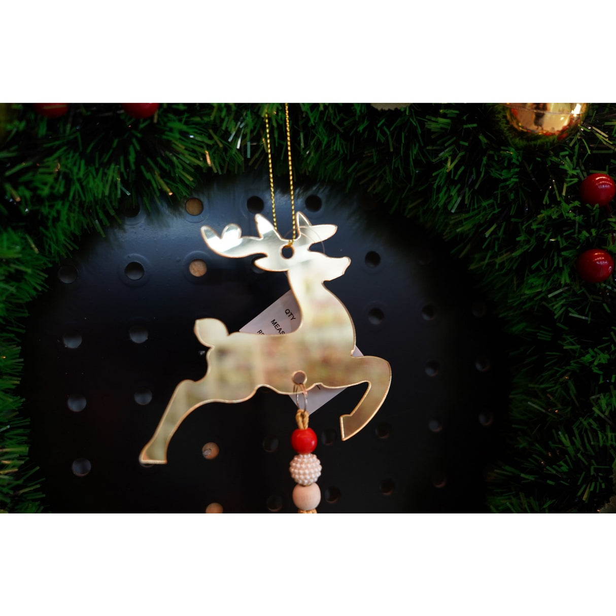 Ornament Brad, Ren, Lucios, 10*25Cm, Acril, Interior/ Exterior