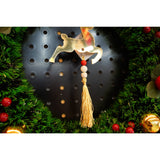 Ornament brad, Flippy, Ren, Auriu, Lucios, 10*25CM, Acril, Interior/ Exterior - vivimall.ro