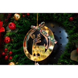 Ornament Brad, Ren, Lucios, 15*25Cm, Acril, Interior/ Exterior