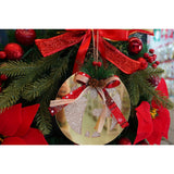Ornament brad, Flippy, Ren, Auriu, Lucios, 17*17CM, Acril, Interior/ Exterior - vivimall.ro