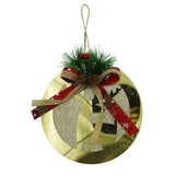 Ornament brad, Flippy, Ren, Auriu, Lucios, 17*17CM, Acril, Interior/ Exterior - vivimall.ro