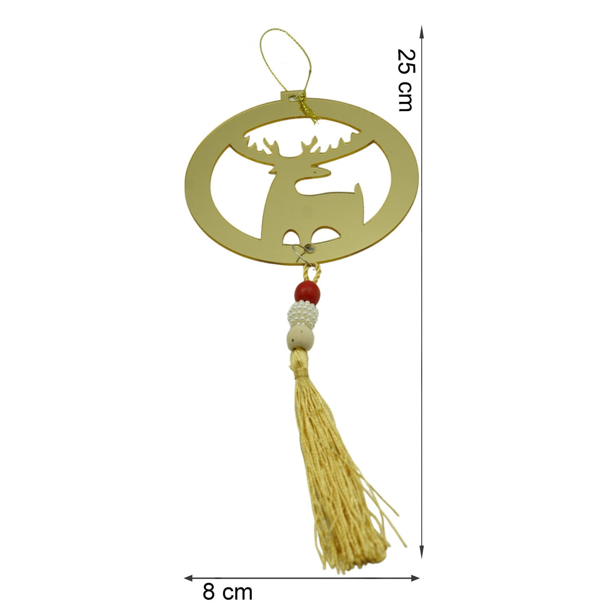 Ornament Brad, Ren, Lucios, 8*25Cm, Acril, Interior/ Exterior