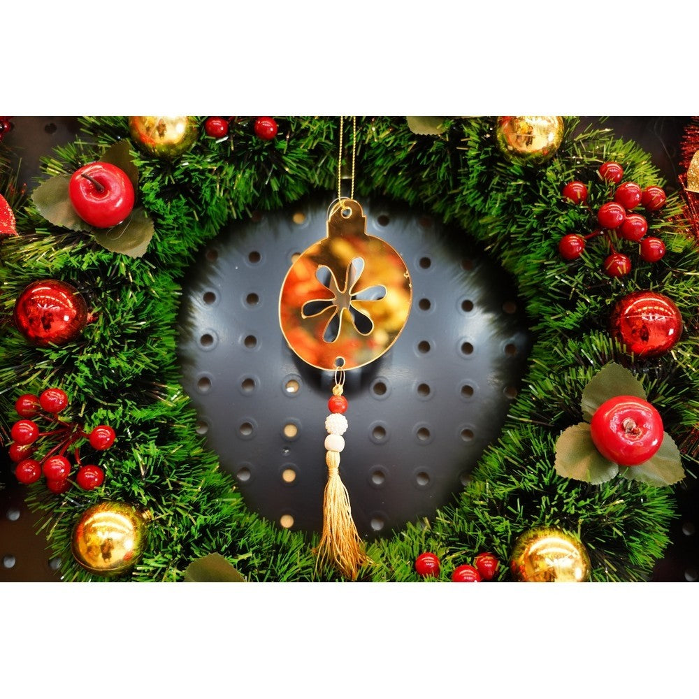 Ornament brad, Flippy, Rotund, Auriu, Lucios, 10*23CM, Acril, Interior/ Exterior - vivimall.ro