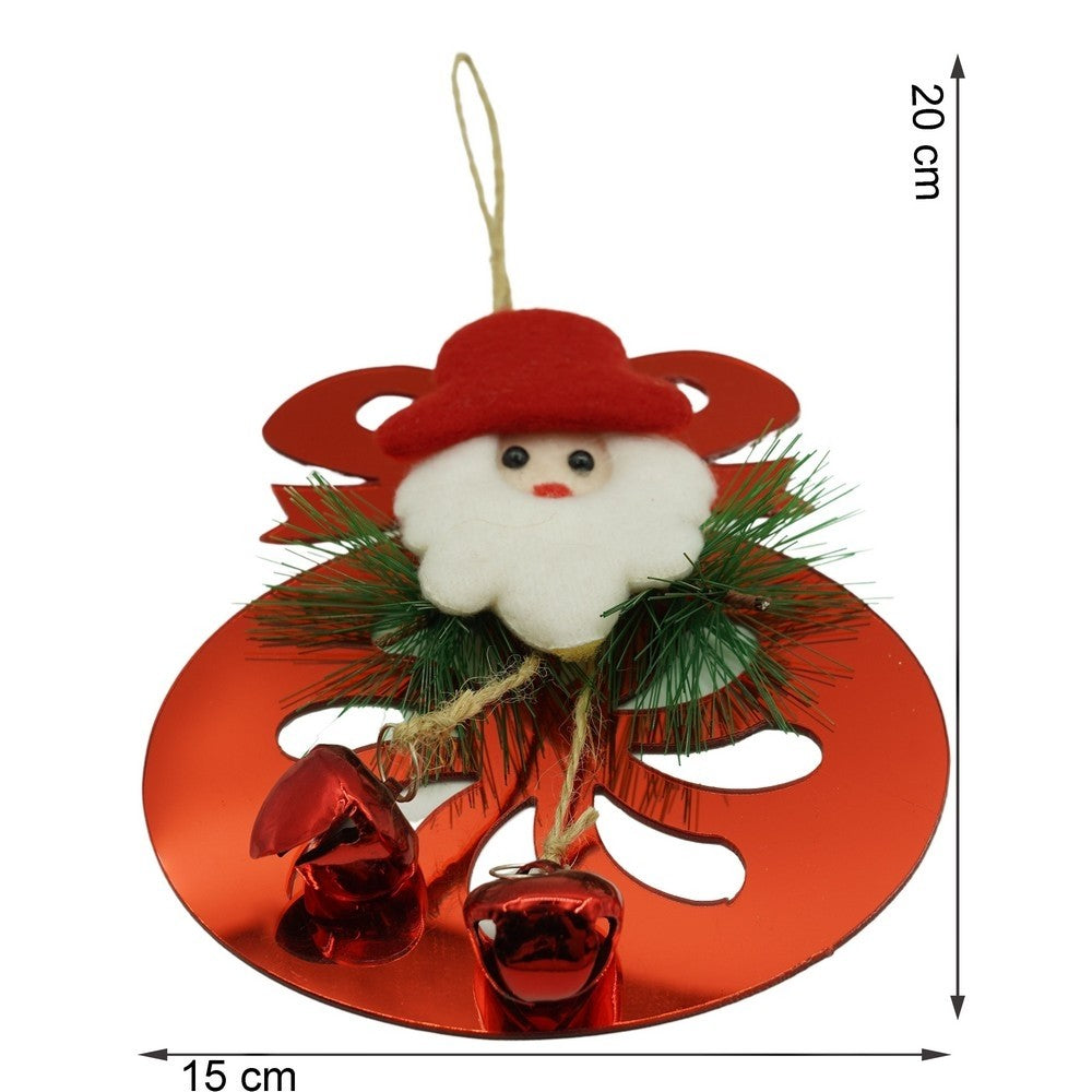 Ornament Brad, Rotund Cu Clopotei, Lucios, 15*20Cm, Acril, Interior/ Exterior