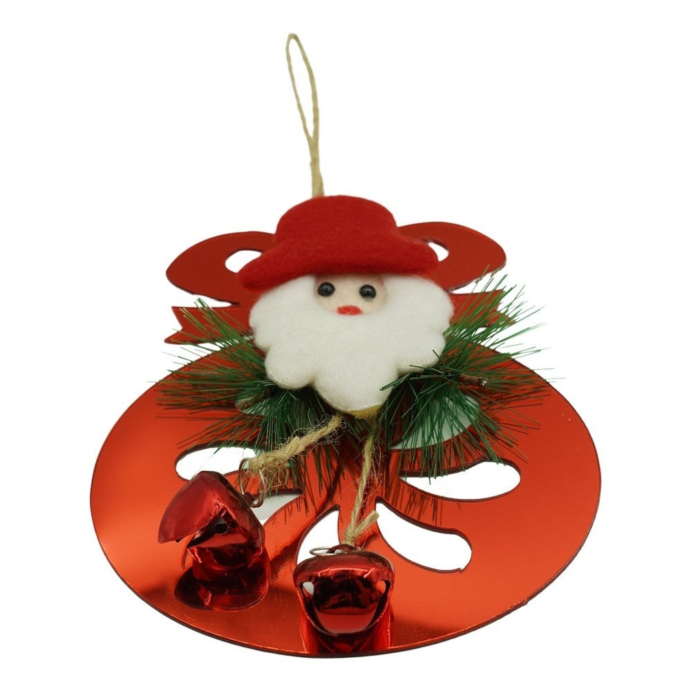 Ornament Brad, Rotund Cu Clopotei, Lucios, 15*20Cm, Acril, Interior/ Exterior