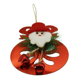 Ornament brad, Flippy, Rotund cu clopotei, Rosu, Lucios, 15*20CM, Acril, Interior/ Exterior - vivimall.ro