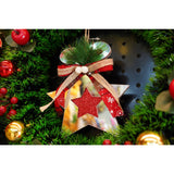 Ornament brad, Flippy, Stea, Argintiu, Lucios, 14*17CM, Acril, Interior/ Exterior - vivimall.ro
