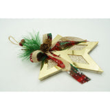 Ornament brad, Flippy, Stea, Auriu, Lucios, 17*17CM, Acril, Interior/ Exterior - vivimall.ro