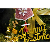 Ornament De Brad Broderie Cu Clopot, Lemn, 18 Cm