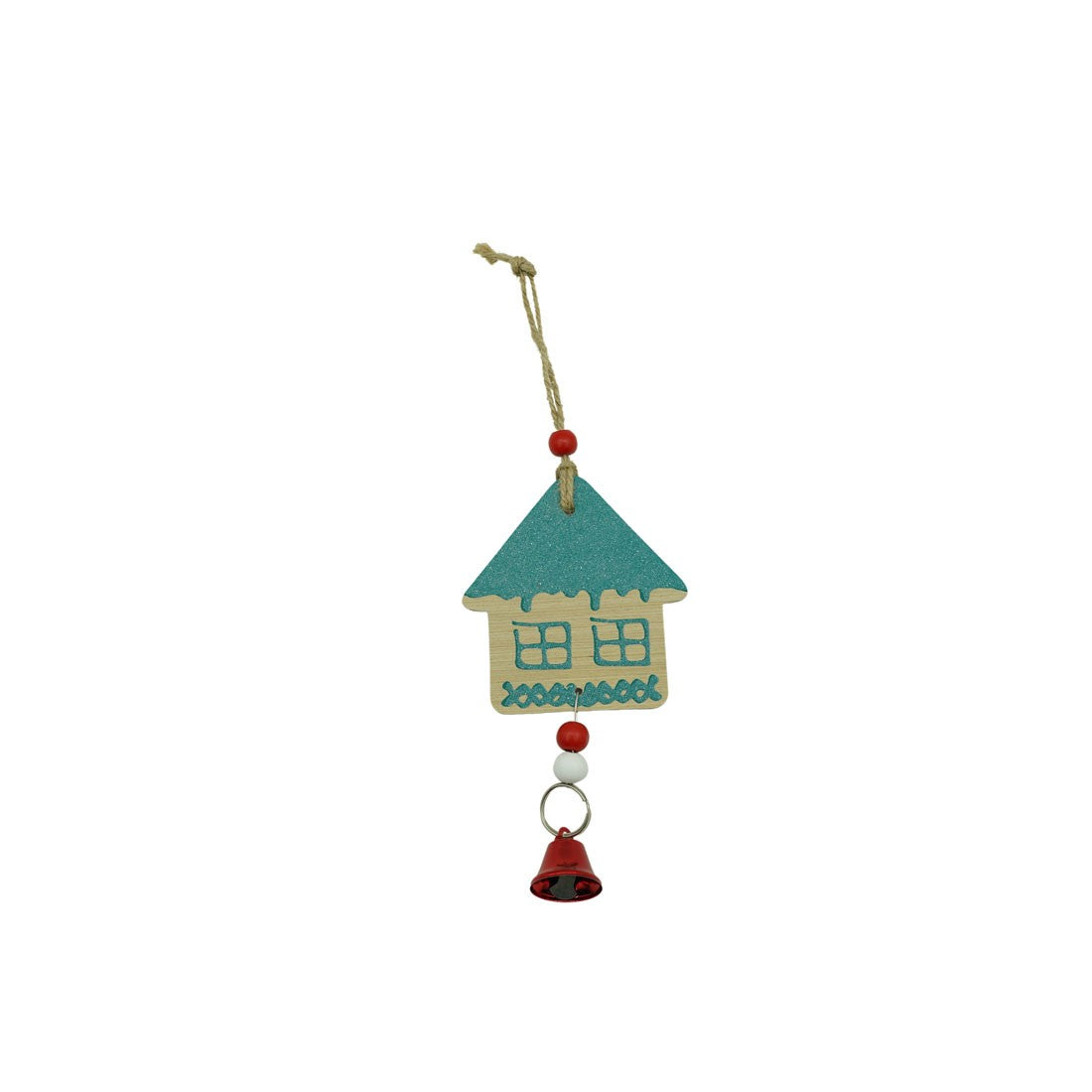 Ornament De Brad Casuta, Lemn, 18 Cm