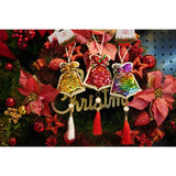 Ornament De Brad Clopotel Cu Paiete, Lemn, 36 Cm