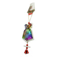 Ornament de brad clopotel din paiete, Flippy, multicolor, lemn, 18 cm - vivimall.ro