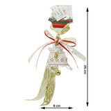 Ornament De Brad Craciun Cerb, Lemn, 25 Cm