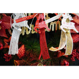 Ornament De Brad Craciun Cerb, Lemn, 25 Cm