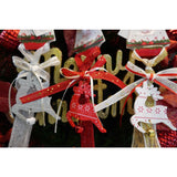 Ornament De Brad Craciun Cerb, Lemn, 25 Cm