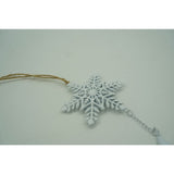 Ornament De Brad Fulg De Nea, Metal, 20 Cm