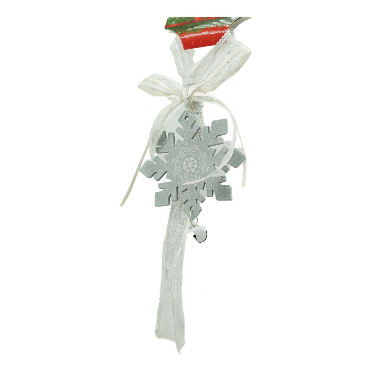 Ornament De Brad Fulg De Nea, Lemn, 25 Cm