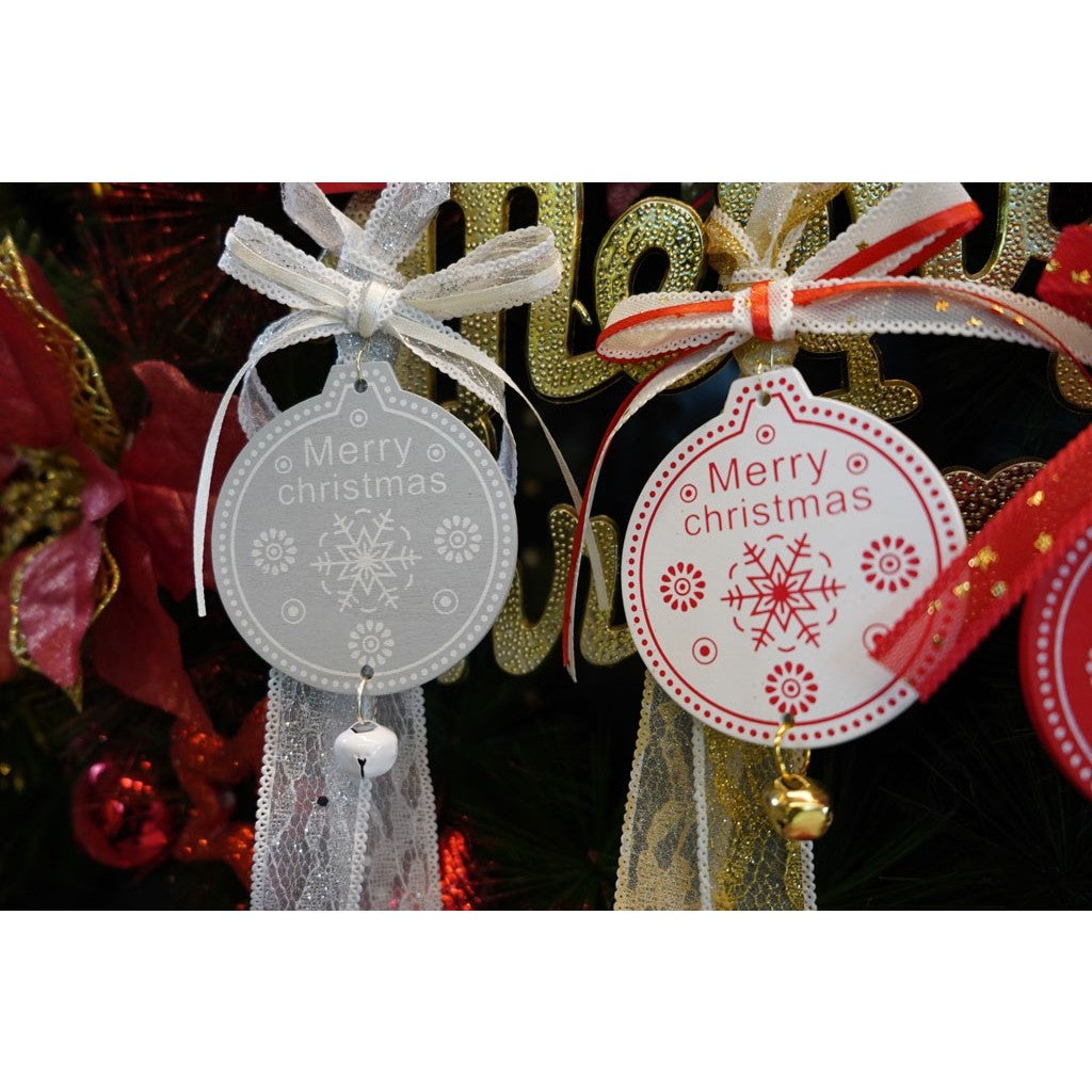 Ornament De Brad Medalion, Lemn, 25 Cm